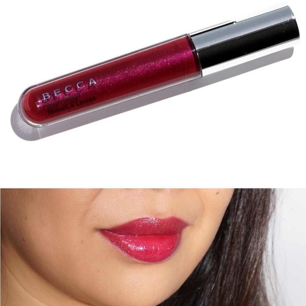 BECCA SHIMMERING SKIN PERFECTOR LUMINOUS BLUSH & Glow Gloss both in Dahlia NEW. - Picture 8 of 13
